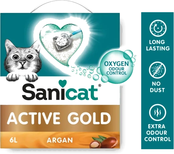 رمل قطط Sanicat Active Gold Argan