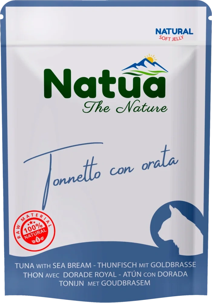 Natua tuna with sea bream cat food